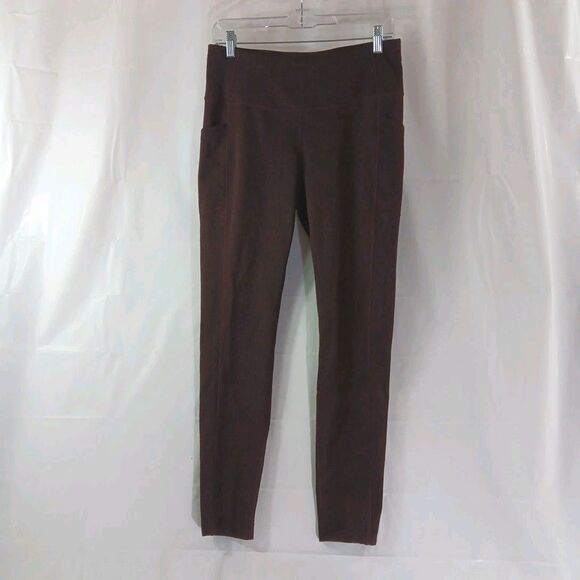 Mondetta Performance Luxury Leggings Women's Size Medium Burgandy - Picture 1 of 9